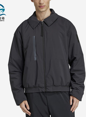 Adidas/阿迪达斯正品运动男士翻领经典拉链宽松棉服JD6663