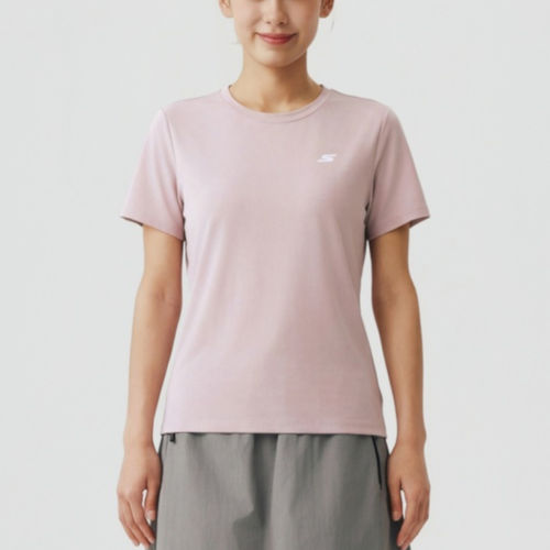 Skechers斯凯奇正品女修身短袖圆领柔软运动T恤P226W201-02J2