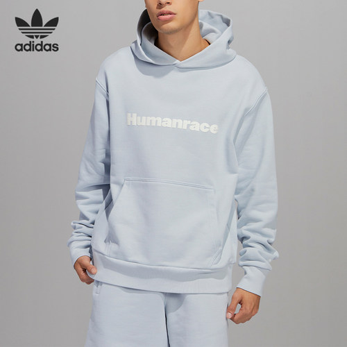 Adidas/阿迪达斯正品三叶草男女跑步训练运动套头卫衣HS4814