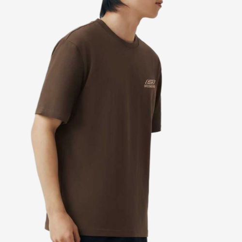 Skechers斯凯奇正品男女透气短袖圆领套头运动T恤L126U038-05U5