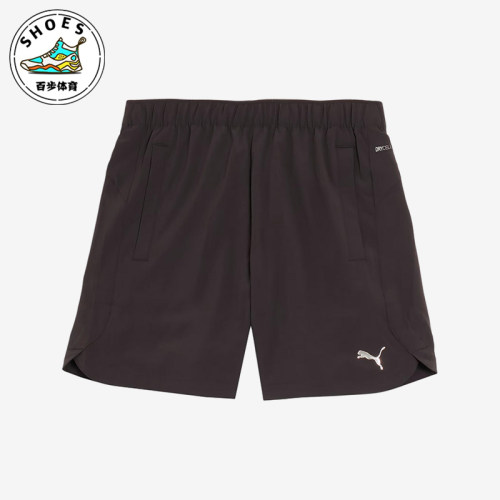 Puma/彪马正品松紧腰侧袋三分男休闲短裤三分裤经典短裤528809-01