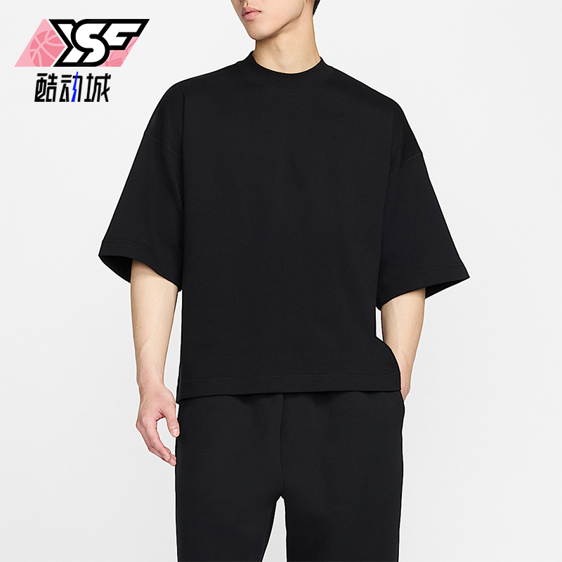 Nike/耐克正品2025秋季款男士休闲圆领套头宽松短袖FB8166-010