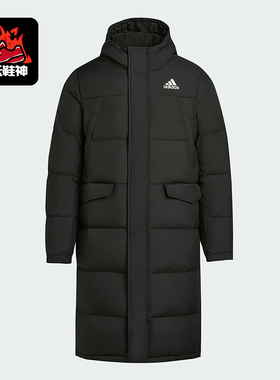 Adidas/阿迪达斯正品LONG DOWN PARKA男士运动保暖羽绒服KE5405
