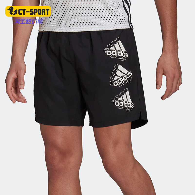 Adidas/阿迪达斯正品BRAND LOVE SH男跑步运动休闲舒适短裤HG3797