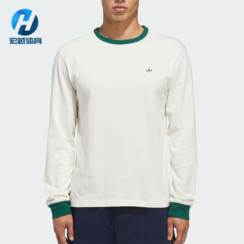 Adidas/阿迪达斯正品三叶草男女休闲圆领套头运动长袖上衣JM7456