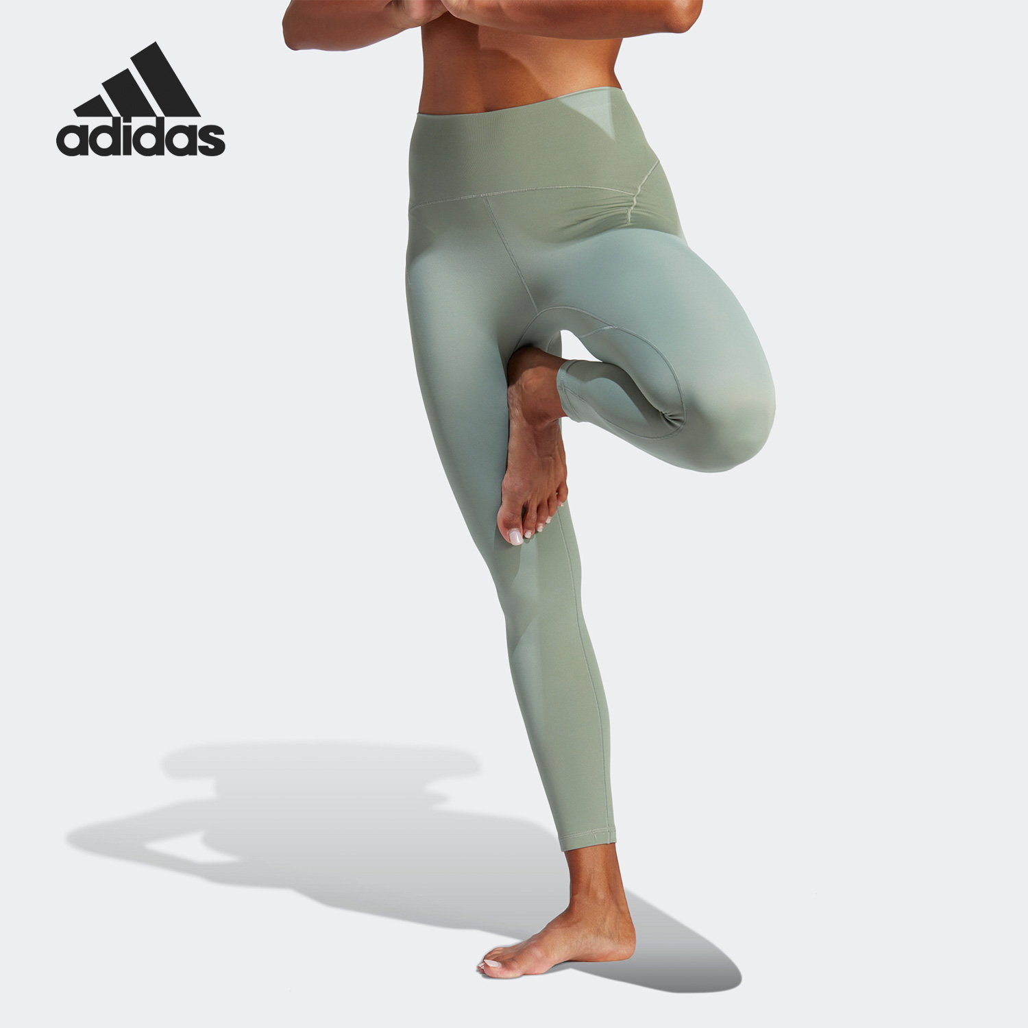 Adidas/阿迪达斯正品 YGA LUX 78 TIG女子紧身运动长裤HR5414