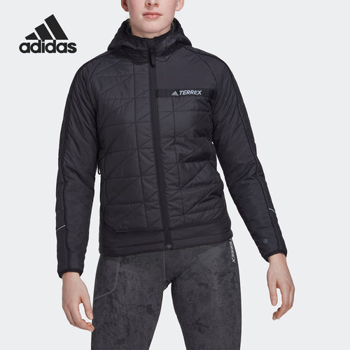 Adidas/阿迪达斯正品新款女子运动连帽保暖棉服外套HF0847