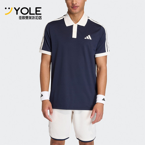 Adidas/阿迪达斯正品夏季男士透气网球针织运动短袖POLO衫KA5899