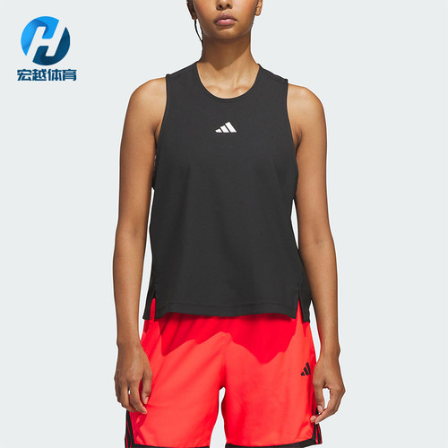 Adidas/阿迪达斯正品新款女士运动宽松无袖背心T恤KF9287