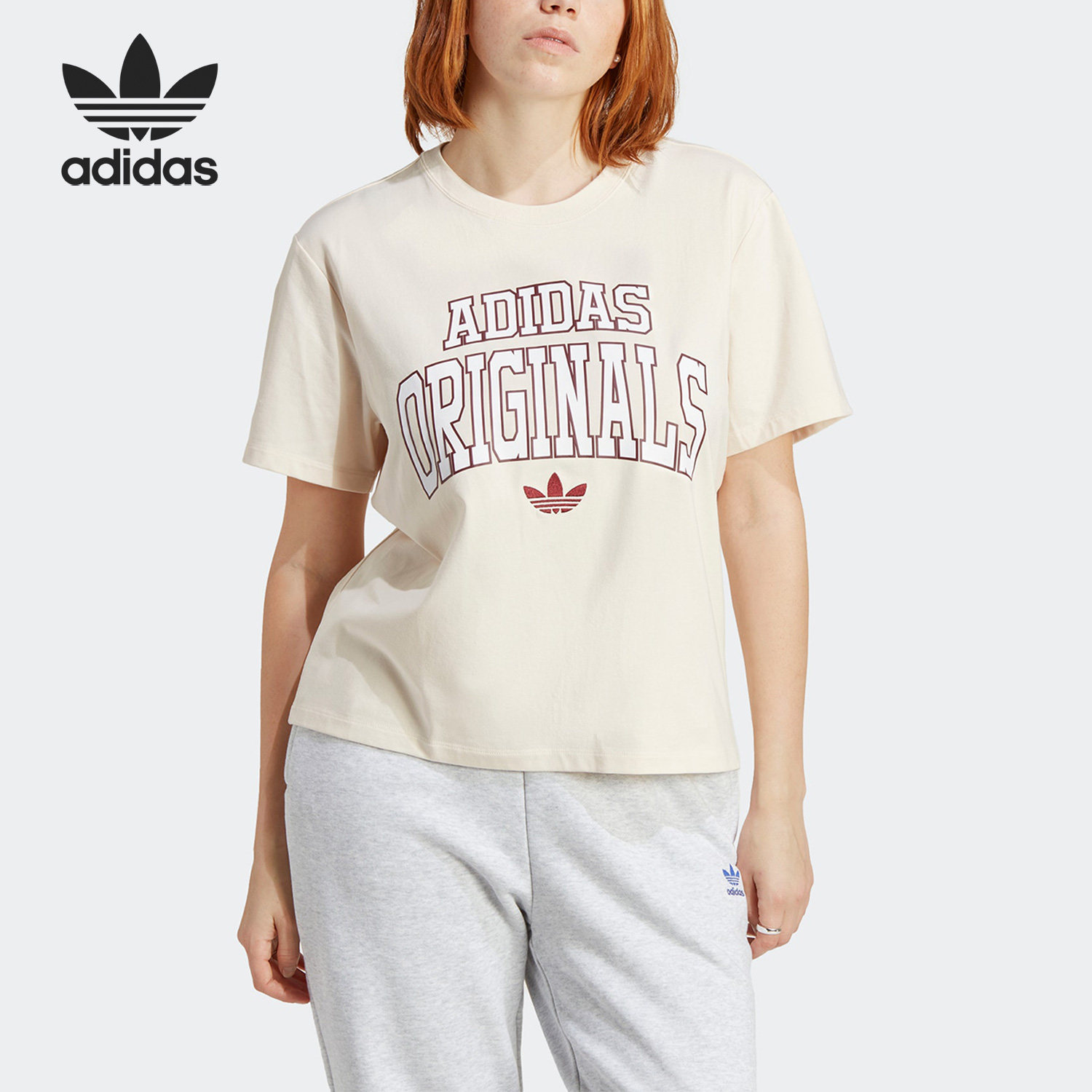 Adidas/阿迪达斯正品当季新款三叶草女子运动短袖T恤IC5981,运动服/休闲服装,运动T恤,淘宝优惠券,粉丝福利购,淘宝优惠卷