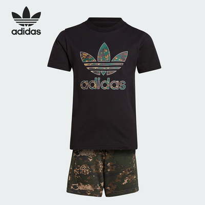 阿迪达斯正品小童运动套装