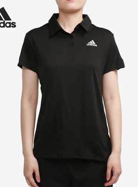 Adidas/阿迪达斯正品女子透气凉爽干爽网球运动短袖POLO衫 GL5806