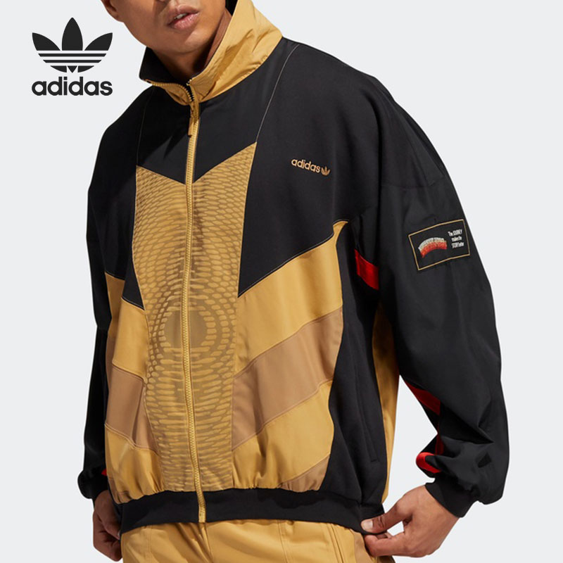 男阿迪达斯三叶草夹克