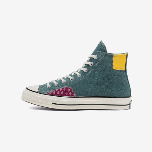 Converse匡威1970S补丁拼接翻毛麂皮三星标高帮男女帆布鞋166853C
