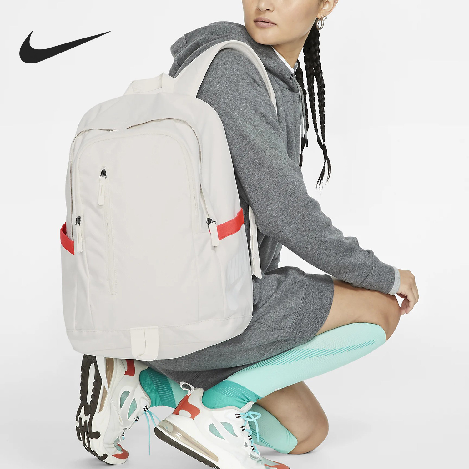Nike/耐克正品新款男女款通勤大容量经典运动双肩包BA6103-030