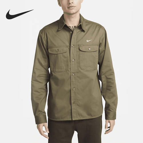 Nike/耐克正品新款男女同款长袖纽扣梭织滑板上衣DQ6288-379