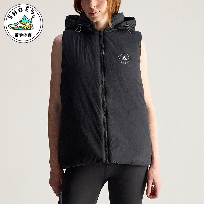 Adidas/阿迪达斯正品SMCPADEDVEST新款女经典黑色马甲棉服JW2038