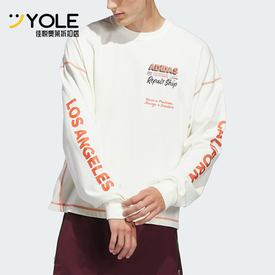 Adidas/阿迪达斯正品三叶草WILSHIRELST-SHIRT经典长袖T恤JX6142