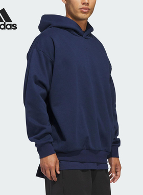 Adidas/阿迪达斯正品2025冬季款男女日常连帽套头运动卫衣KB7550