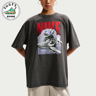 女士运动休闲经典 Nike 耐克正品 2026夏季 060 宽松圆领T恤IR7588