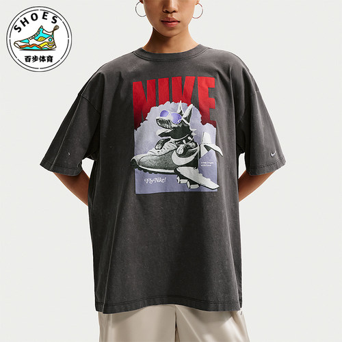 Nike/耐克正品2026夏季女士运动休闲经典宽松圆领T恤IR7588-060