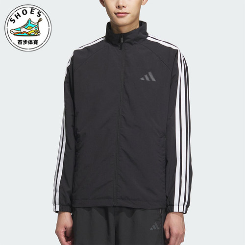 Adidas/阿迪达斯正品2025春款男士经典插肩袖运动宽松外套KC3892