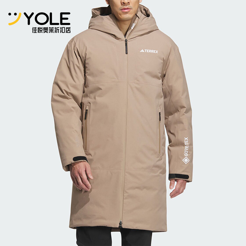 阿迪达斯男士防水透湿鹅绒服