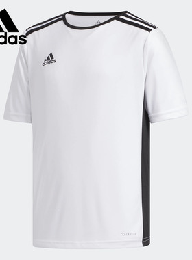 Adidas/阿迪达斯正品男大童ENTRADA 18 JSYY运动短袖T恤 CF1044
