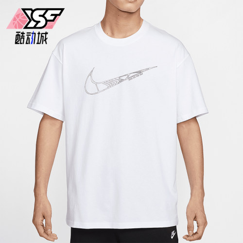 Nike/耐克正品Sportswear男士针织经典透气印花短袖T恤HJ0747-100