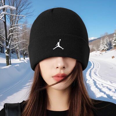 JORDAN针织帽子男女冬季新款耐克冷帽情侣滑雪运动毛线帽女FN4672