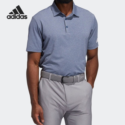 Adidas/阿迪达斯正品男子排汗高尔夫运动短袖POLO衫 GM0090