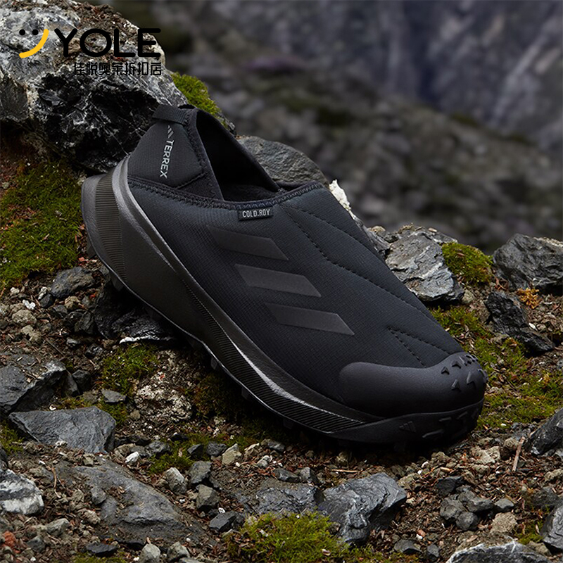 阿迪达斯男女缓震保暖营地户外鞋