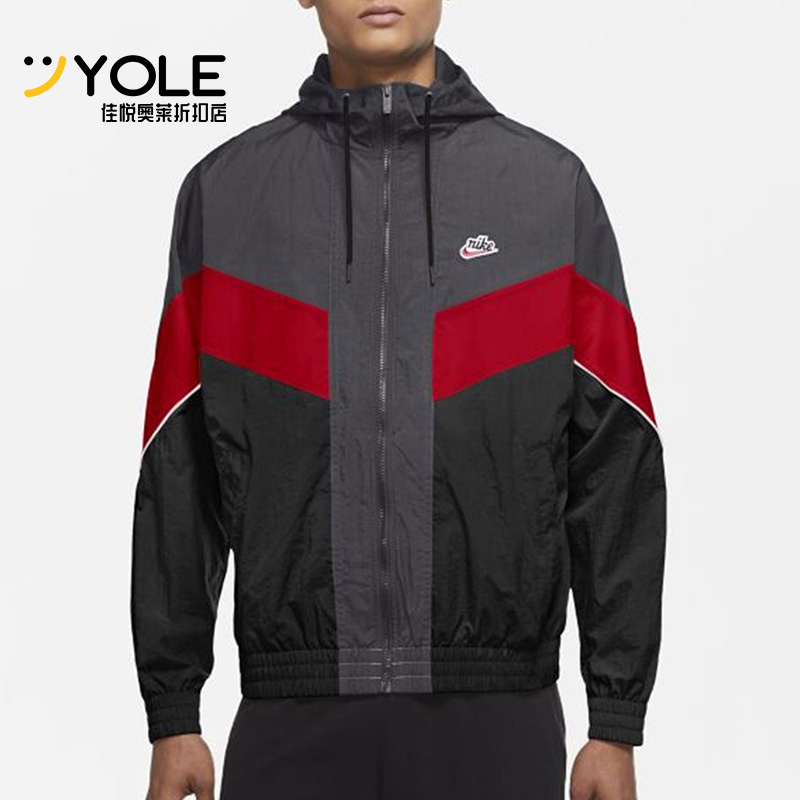 耐克冬季男子连帽经典夹克外套