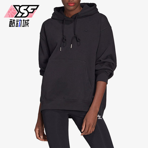 阿迪达斯女士简约连帽卫衣