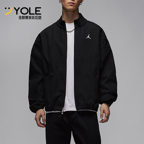 Nike/耐克正品JORDAN男士休闲立领刺绣复古运动外套IF1823-010