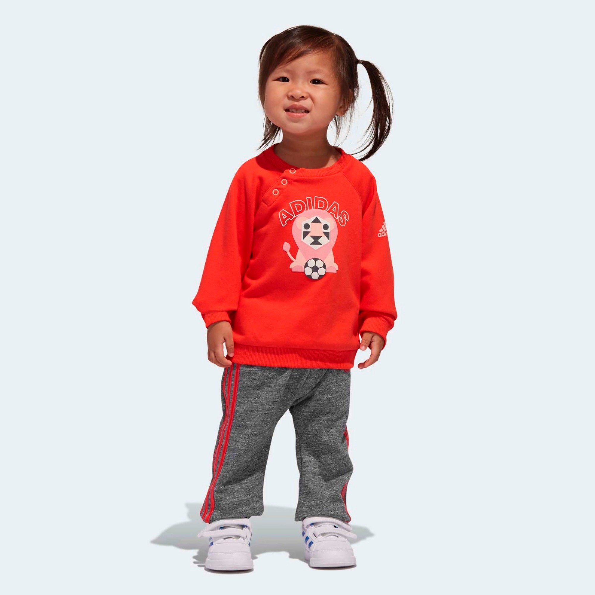 adidas正品秋冬新款男女针织童装