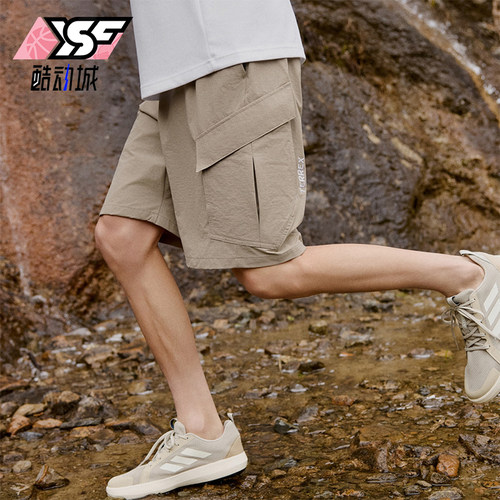 Adidas/阿迪达斯正品夏季男士宽松户外防晒运动工装短裤KE5023