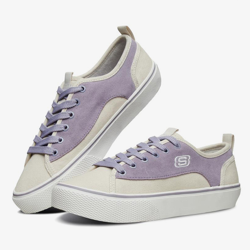 Skechers/斯凯奇正品女子时尚轻便低帮运动休闲帆布鞋板鞋