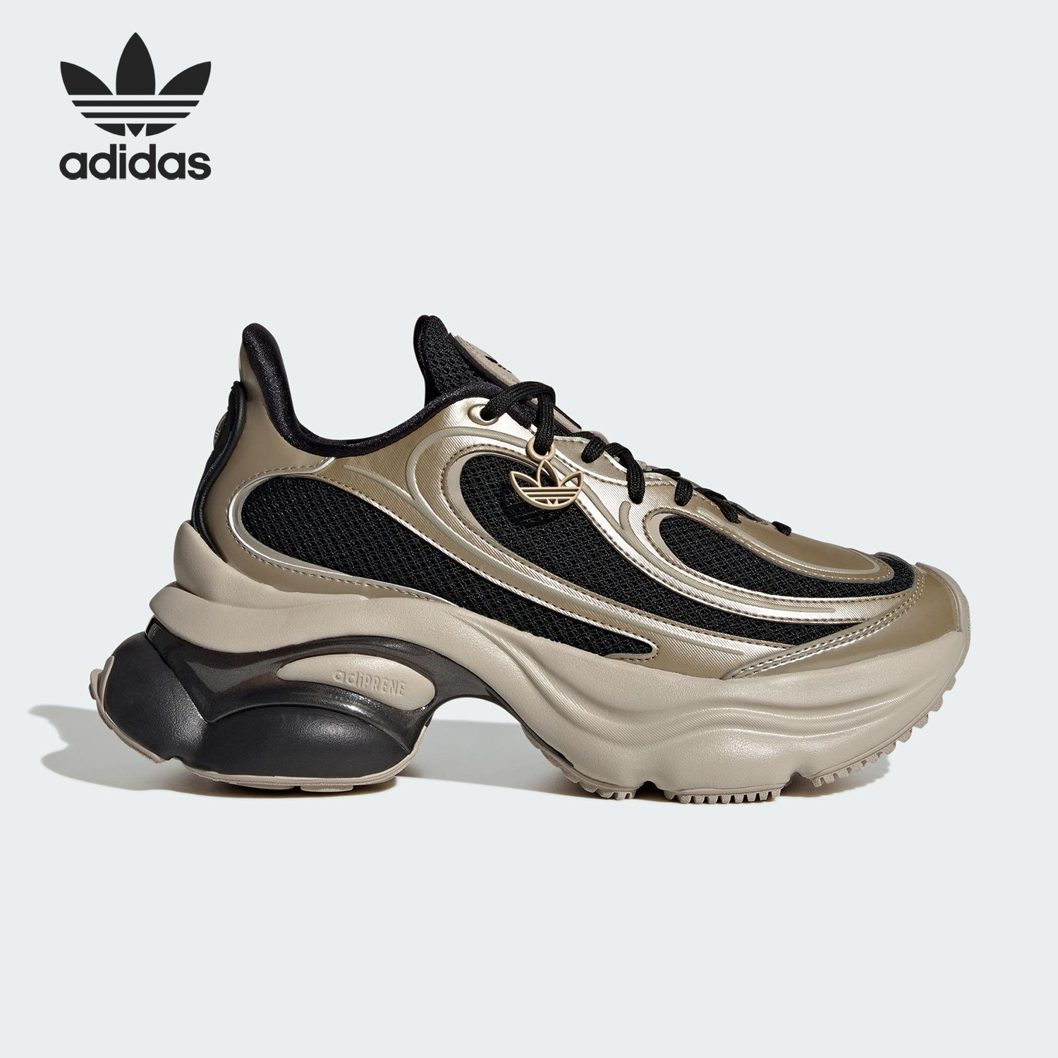 Adidas/阿迪达斯正品三叶草女士低帮缓震厚底耐磨运动鞋KI0583