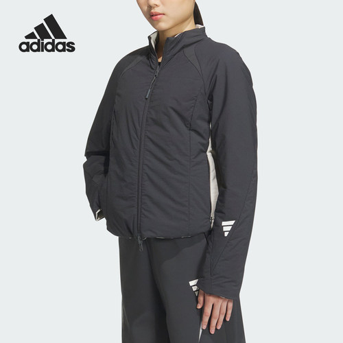 Adidas/阿迪达斯正品FUSTL W P JKT女士双面穿修身棉服JM4249