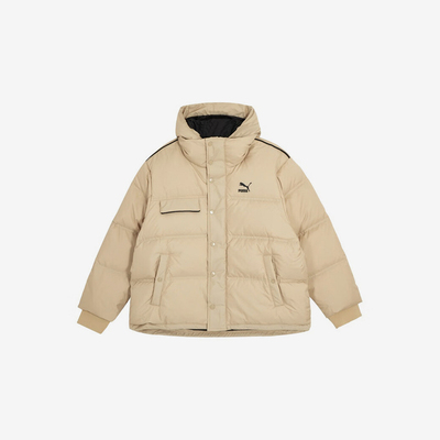 Puma/彪马正品秋季新款男士时尚短款保暖连帽羽绒服539230-12