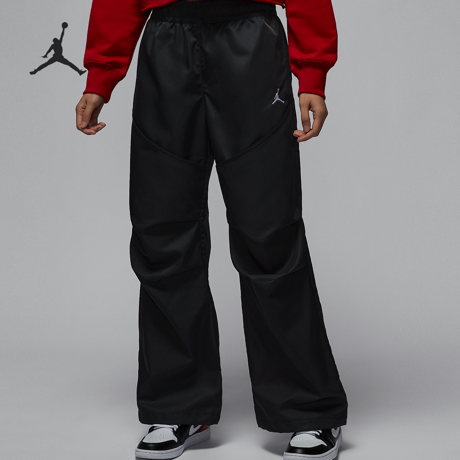 Nike/耐克正品JORDAN女士宽松休闲梭织经典运动长裤HF9466-010