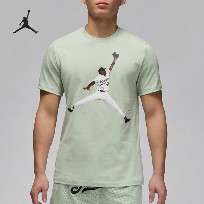 Nike/耐克正品JORDAN男士圆领休闲针织透气短袖T恤FN5991-005