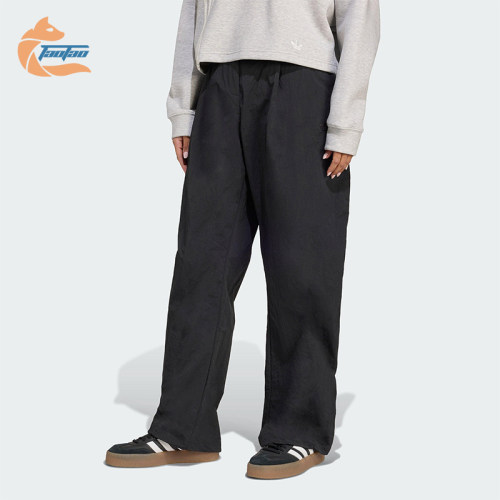 Adidas/阿迪达斯正品三叶草女士日常宽松梭织休闲运动裤JX8111