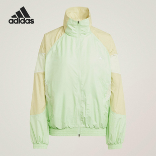 TOP女立领经典 26夏TRACK 拉链宽松外套JI5061 阿迪达斯正品 Adidas