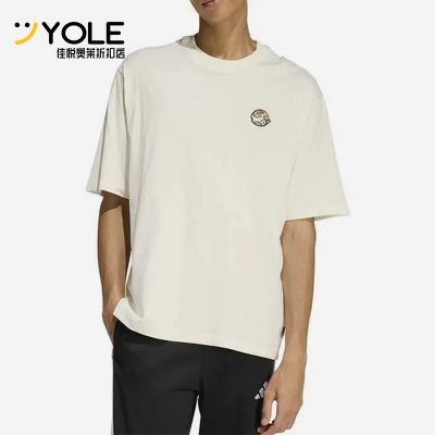 Adidas/阿迪达斯正品圆领短袖T恤新款男女经典休闲短袖T恤JZ5063