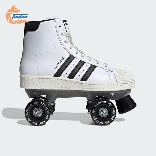 Adidas/阿迪达斯正品SUPERSTAR82SKATE新款经典双排轮滑鞋JS4038