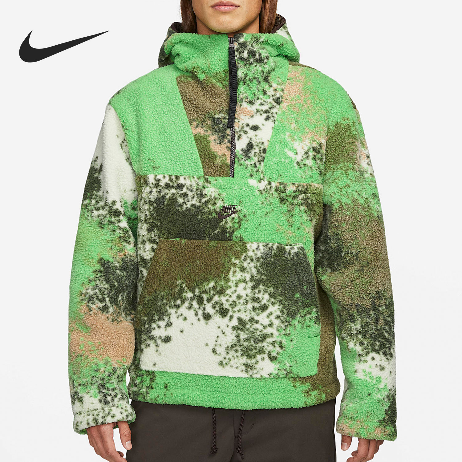 耐克男子摇粒绒连帽套头衫