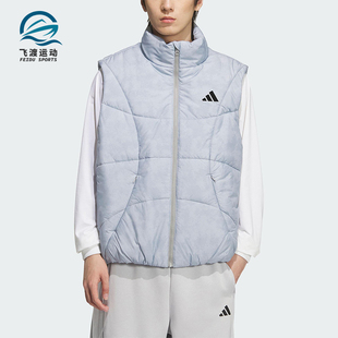 男士 Adidas 款 2025秋季 日常立领保暖棉马甲KC2755 阿迪达斯正品