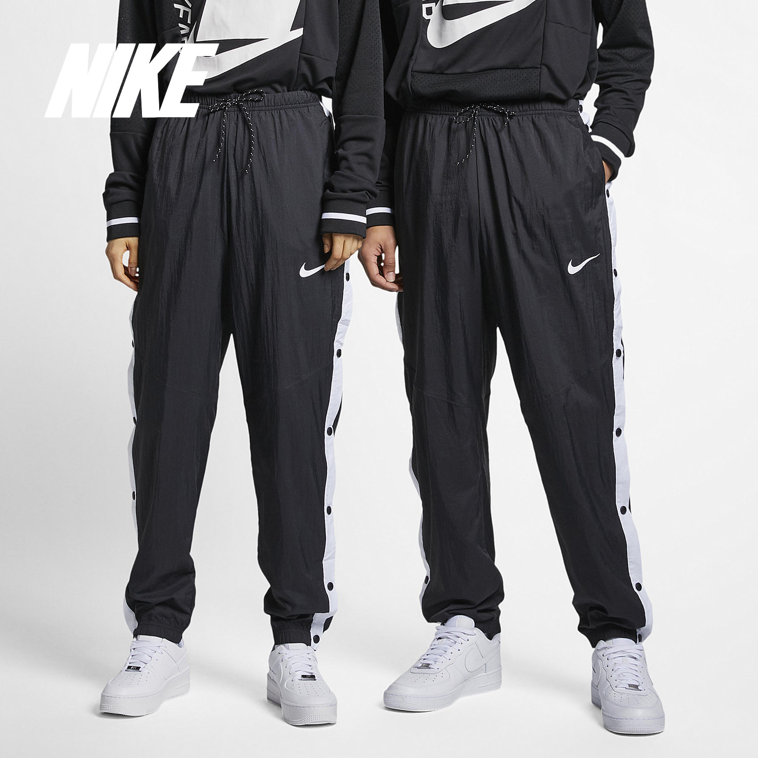 Nike/耐克正品 AS W NSW WR PANT POPPER 男女休闲运动长裤AR3083